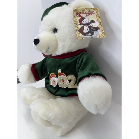 Dan Dee 20” Teddy Bear 2002 Holiday Christmas White Plush Stuffed Animal Tags - Picture 7 of 13